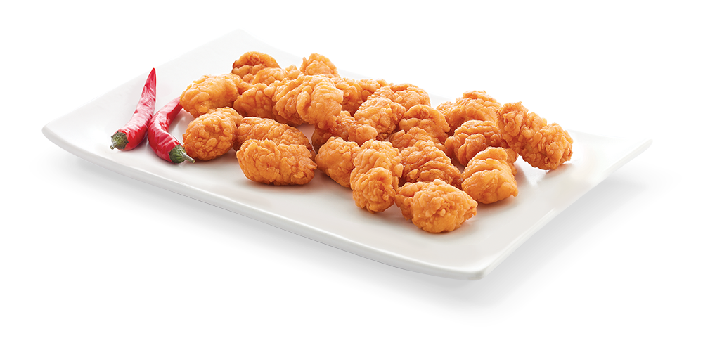 Fiery Pops - Spicy, boneless breaded chicken bites