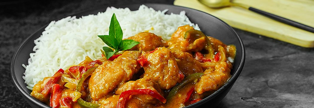 Chicken Panang Curry with Rice