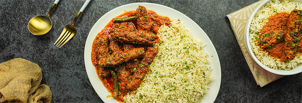 Tandoori Seekh Kabab Curry with Rice